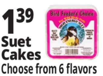 Ocean State Job Lot Suet cakes offer