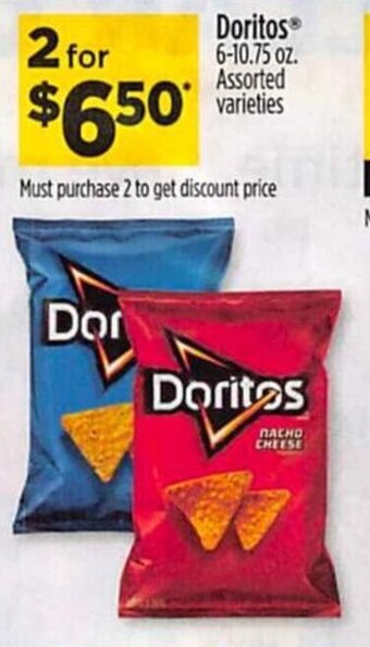 Dollar General Doritos 6-10.75 oz. offer