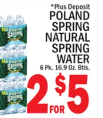 C Town Poland spring natural spring water offer