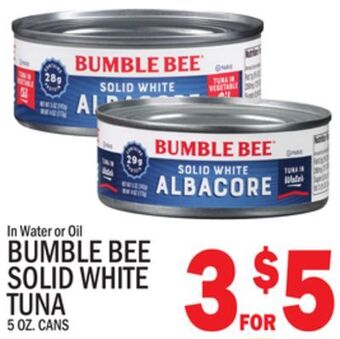 C Town Bumble bee solid white tuna offer