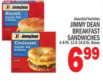 C Town Jimmy dean breakfast sandwiches offer