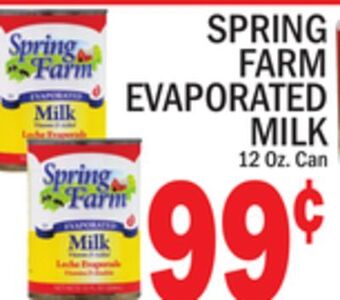 C Town Spring farm evaporated milk offer