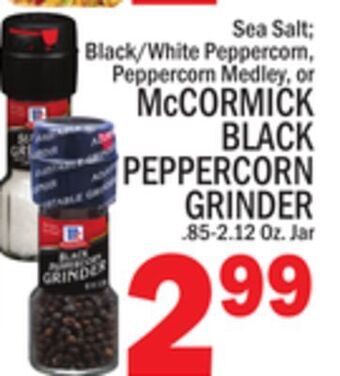 C Town Mccormick black peppercorn grinder offer