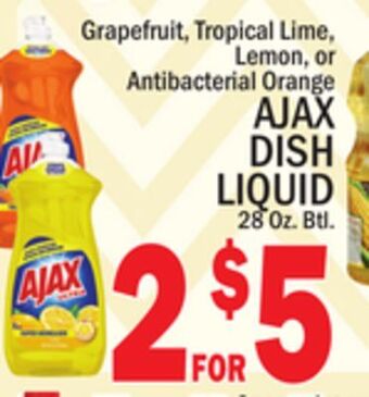 C Town Ajax dish liquid offer
