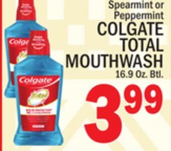 C Town Colgate total mouthwash offer