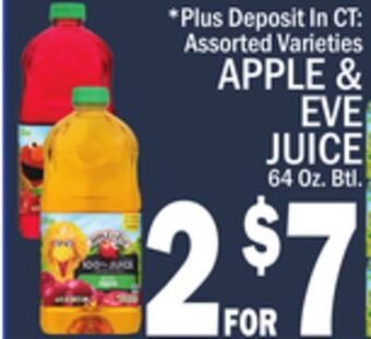 C Town Apple & eve juice offer
