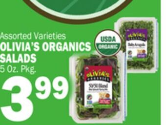 C Town Olivia's organics salads offer