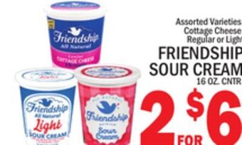 C Town Friendship sour cream offer