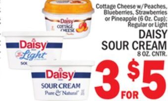 C Town Daisy sour cream 8 oz. cntr. offer