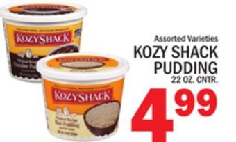 C Town Kozy shack pudding offer