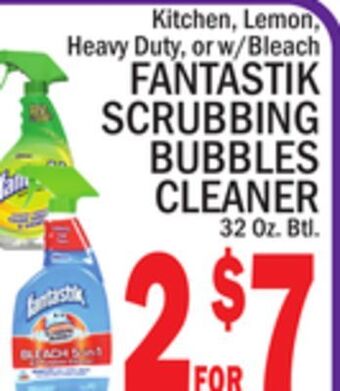 C Town Fantastik scrubbing bubbles cleaner offer