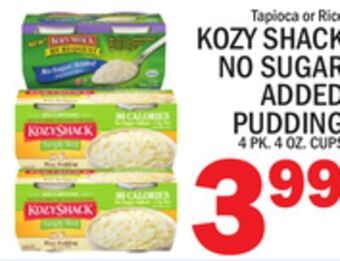 C Town Kozy shack no sugar added pudding offer