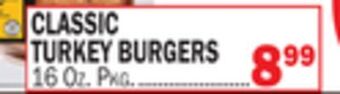 C Town Classic turkey burgers offer