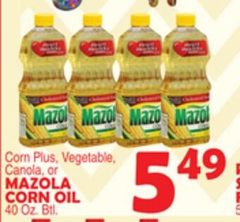 Bravo Supermarkets Mazola corn oil offer