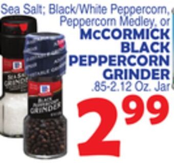 Bravo Supermarkets Mccormick black peppercorn grinder offer