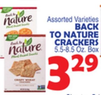 Bravo Supermarkets Back to nature crackers offer