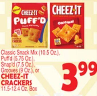 Bravo Supermarkets Cheez-it crackers 11.5-12.4 oz. box offer