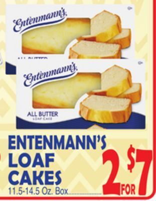Bravo Supermarkets Entenmann's loaf cakes offer