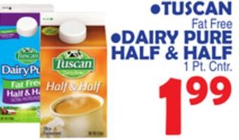 Bravo Supermarkets Tuscan dairy pure half & half offer