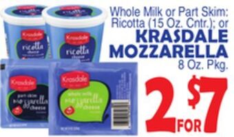 Bravo Supermarkets Krasdale mozzarella offer