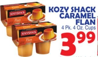 Bravo Supermarkets Kozy shack caramel flan offer