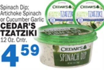 Bravo Supermarkets Cedar's tzatziki offer