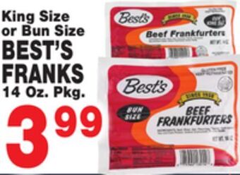 Bravo Supermarkets Best's franks offer