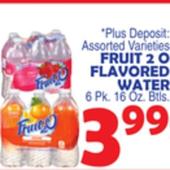 Bravo Supermarkets Fruit 2 o flavored water offer