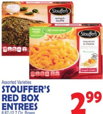 Bravo Supermarkets Stouffer's red box entrees offer