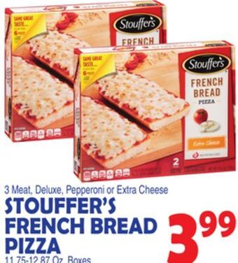 Bravo Supermarkets Stouffer's french bread pizza offer
