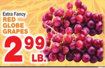 Bravo Supermarkets Red globe grapes offer