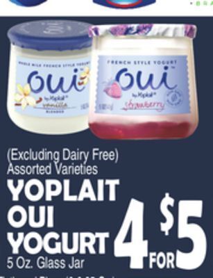 Bravo Supermarkets Yoplait oui yogurt offer