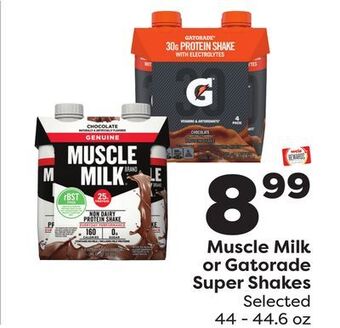 Weis Markets Muscle milk or gatorade super shakes offer