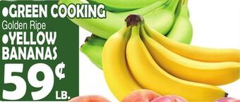 Bravo Supermarkets Green cooking yellow bananas offer