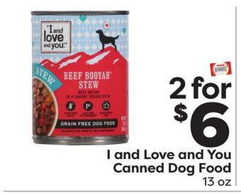 Weis Markets I and love and you canned dog food offer