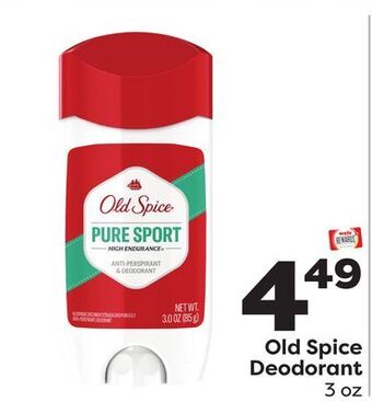 Weis Markets Old spice deodorant offer