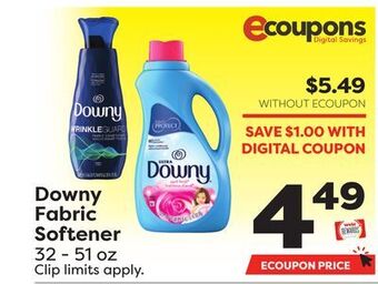 Weis Markets Downy fabric softener offer