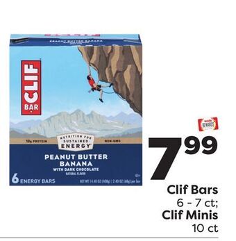 Weis Markets Clif bars 6-7 ct clif minis 10 ct offer