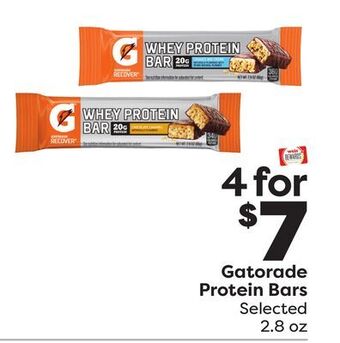Weis Markets Gatorade protein bars offer