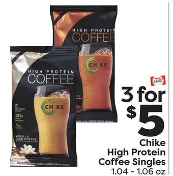 Weis Markets Chike high protein coffee singles offer