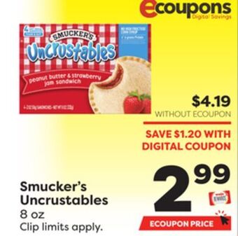 Weis Markets Smucker's uncrustables offer