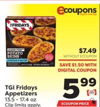 Weis Markets Tgi fridays appetizers offer