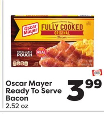 Weis Markets Oscar mayer ready to serve bacon offer