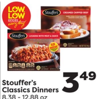 Weis Markets Stouffer's classics dinners offer