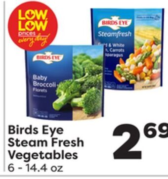 Weis Markets Birds eye steam fresh vegetables offer