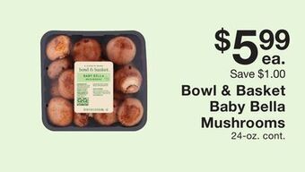 Fairway Store Market Bowl & basket baby bella mushrooms offer