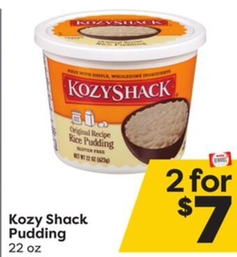 Weis Markets Kozy shack pudding offer