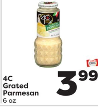 Weis Markets 4c grated parmesan offer