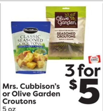 Weis Markets Mrs. cubbison's or olive garden croutons offer