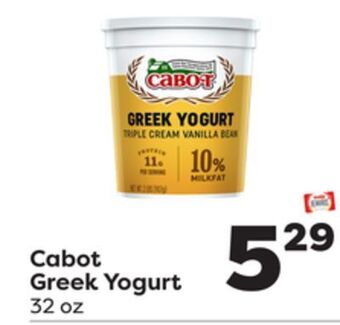 Weis Markets Cabot greek yogurt offer